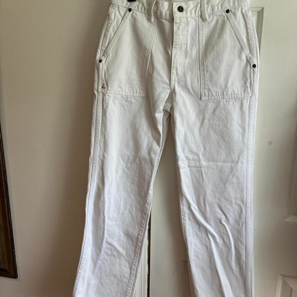 Lafayette 148 white cotton pants
